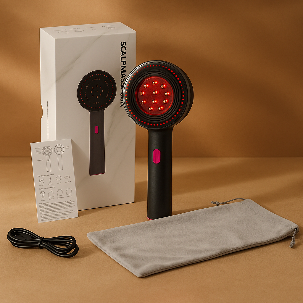 Hewso ScalPro Hair Spa Massager with Red Light